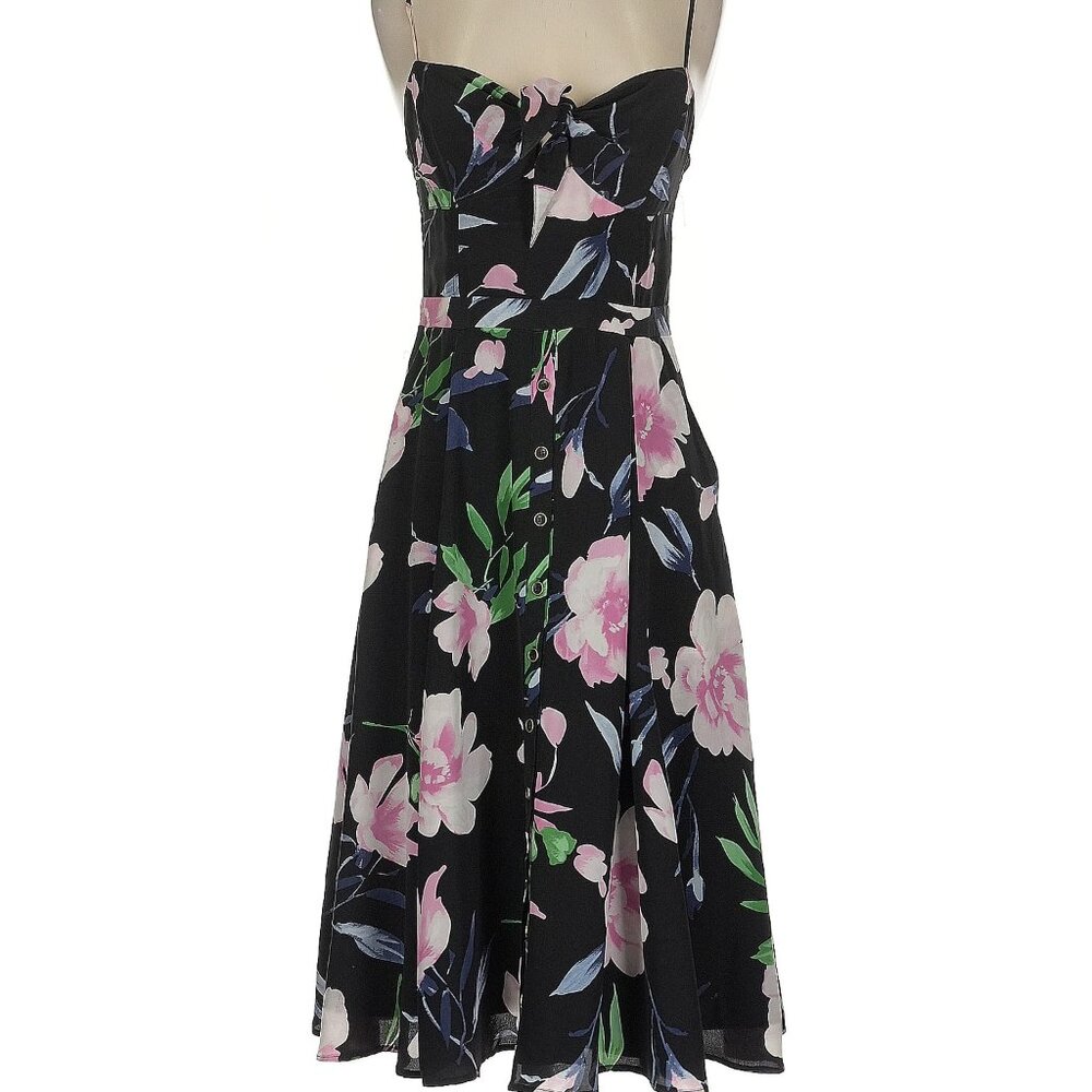 Yumi Kim 'Pretty Woman Dress' Sweetheart Floral Silk Midi Dress, size small